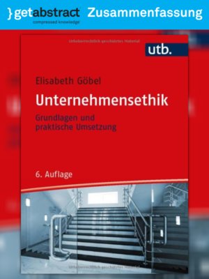 cover image of Unternehmensethik (Zusammenfassung)